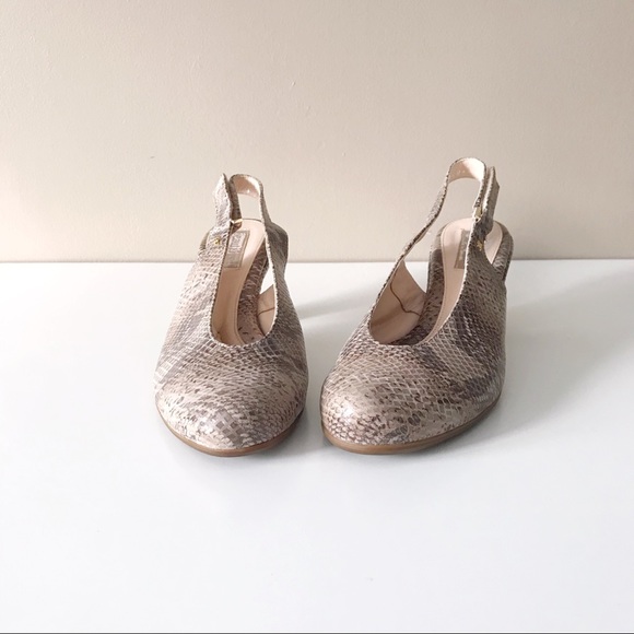 Beautifeel • Snakeskin Slingback Pumps - Picture 2 of 8